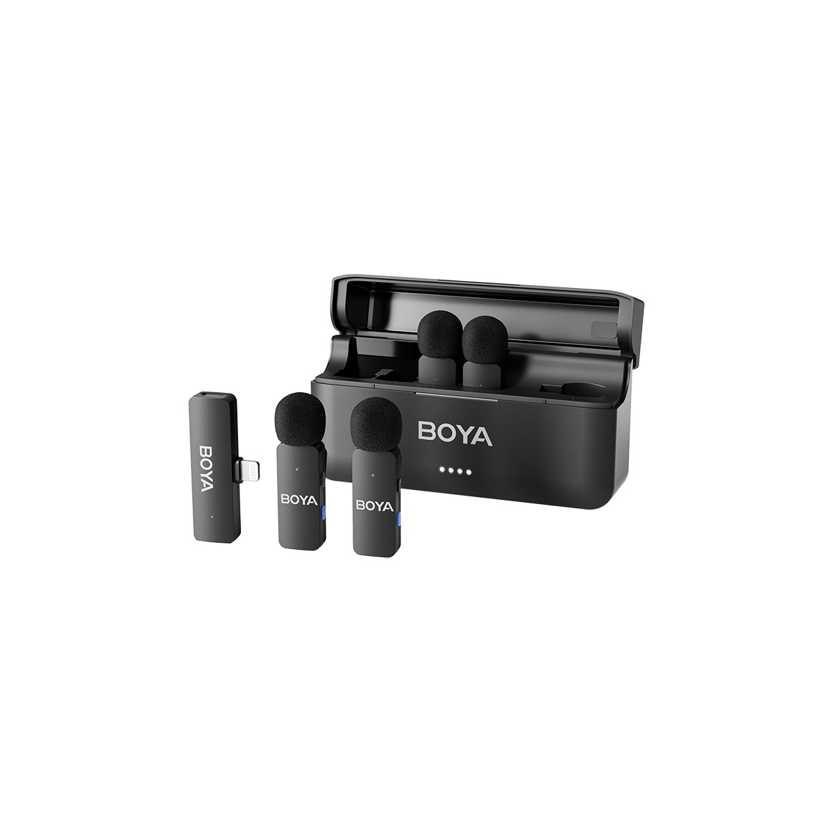 BOYA-BY-V4D-Ultracompact-4-Person-Wireless-Microphone-System-with-Lightning-Connector
